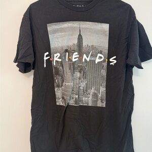 Black Graphic Friends T-Shirt